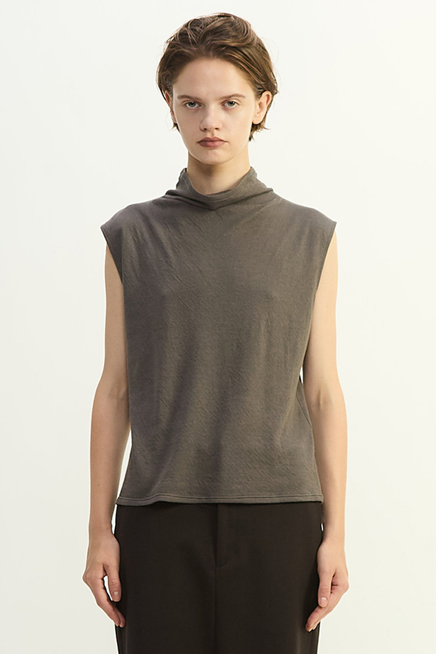 PLAIN PEOPLE スーピマカシミヤダブルガーゼノースリーブトップス (グレー, F) プレインピープル ELLE SHOP PLAIN PEOPLE スーピマカシミヤダブルガーゼノースリーブトップス (グレー, F) プレインピープル ELLE SHOP