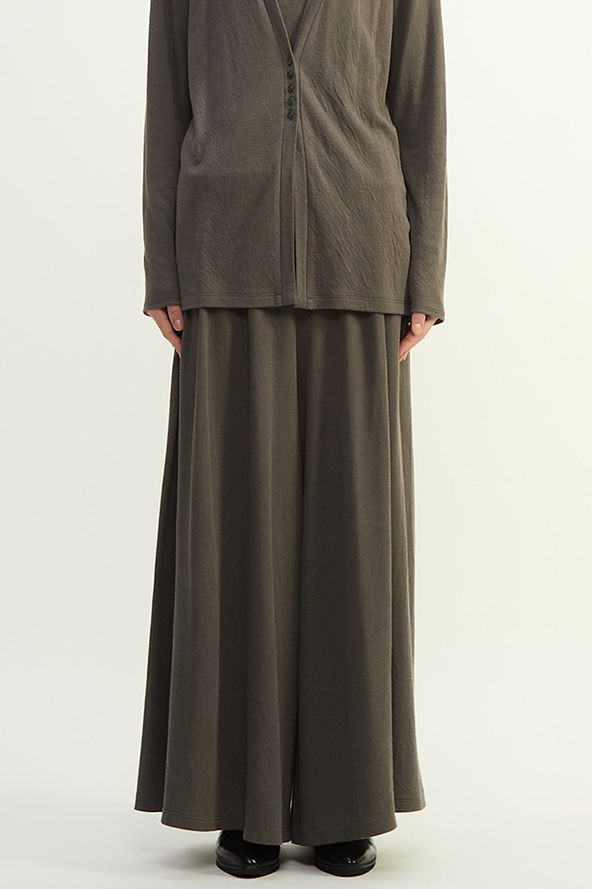 PLAIN PEOPLE スーピマカシミヤダブルガーゼフレアパンツ (グレー, 2(S)) プレインピープル ELLE SHOP PLAIN PEOPLE スーピマカシミヤダブルガーゼフレアパンツ (グレー, 2(S)) プレインピープル ELLE SHOP