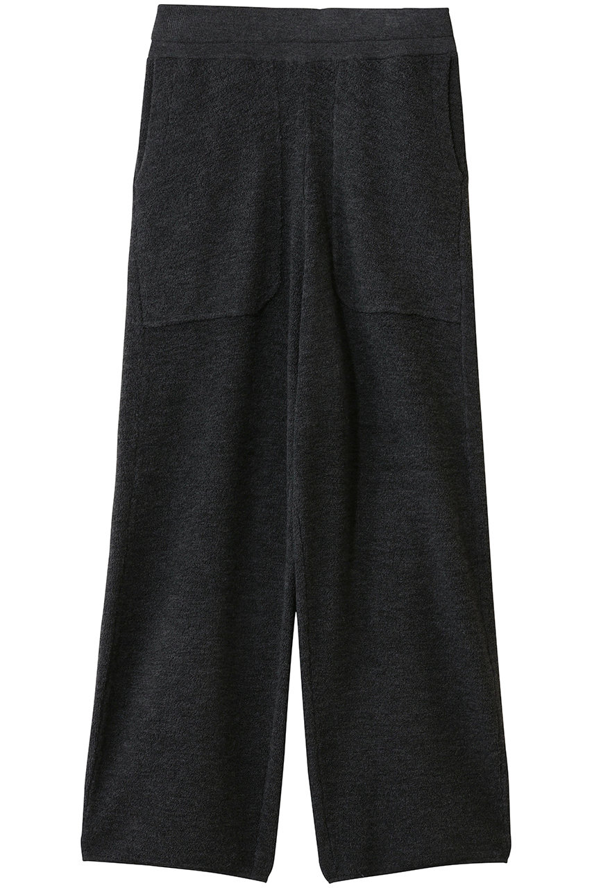 プレインピープル/PLAIN PEOPLEのBONDパイルニットパンツ(チャコール/A1561KP 011)