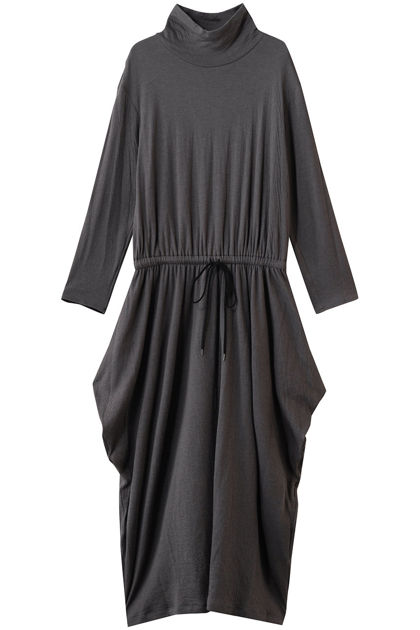 プレインピープル/PLAIN PEOPLEのスーピマカシミヤダブルガーゼロングドレス(グレー/A1561UA 033)