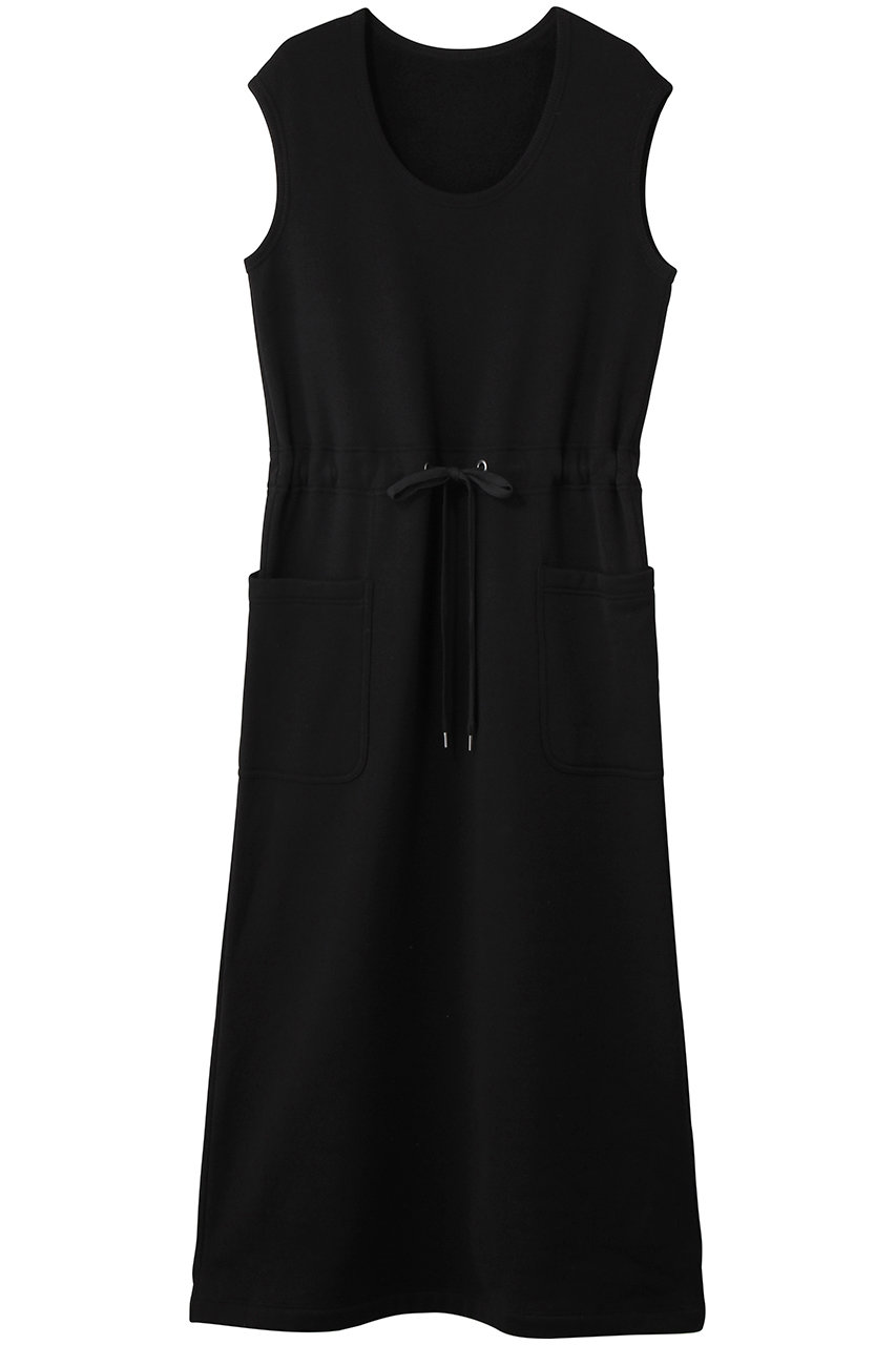 プレインピープル/PLAIN PEOPLEのコットンノースリーブワンピース(ブラック/A1553UA 713)