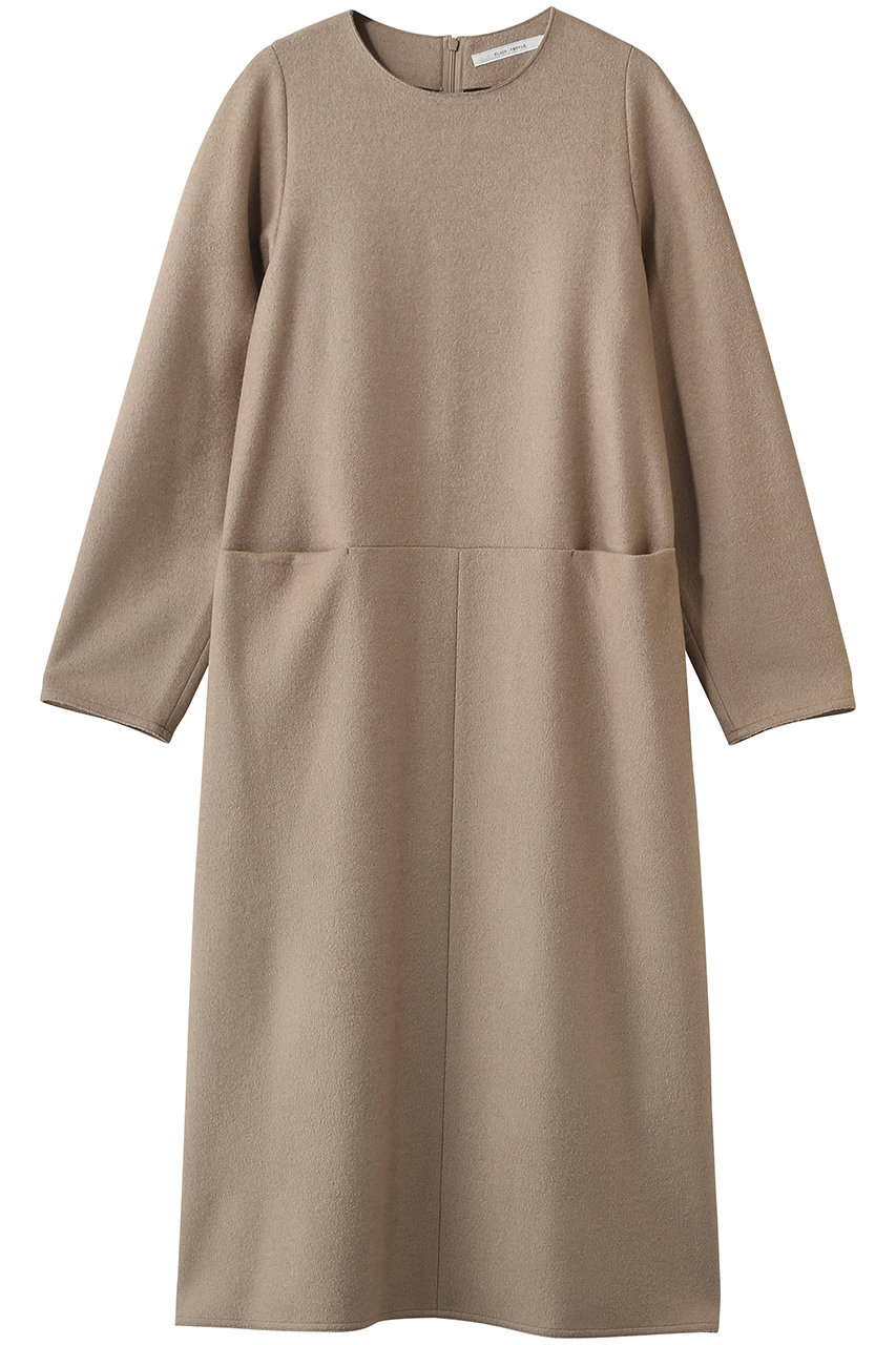 プレインピープル/PLAIN PEOPLEのフロントポケットワンピース(ベージュ/A1553UA 720)
