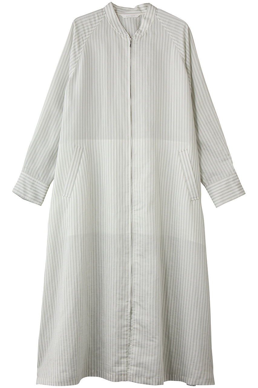 プレインピープル/PLAIN PEOPLEのジッパーシャツコート(セージ/A1561FA 230)