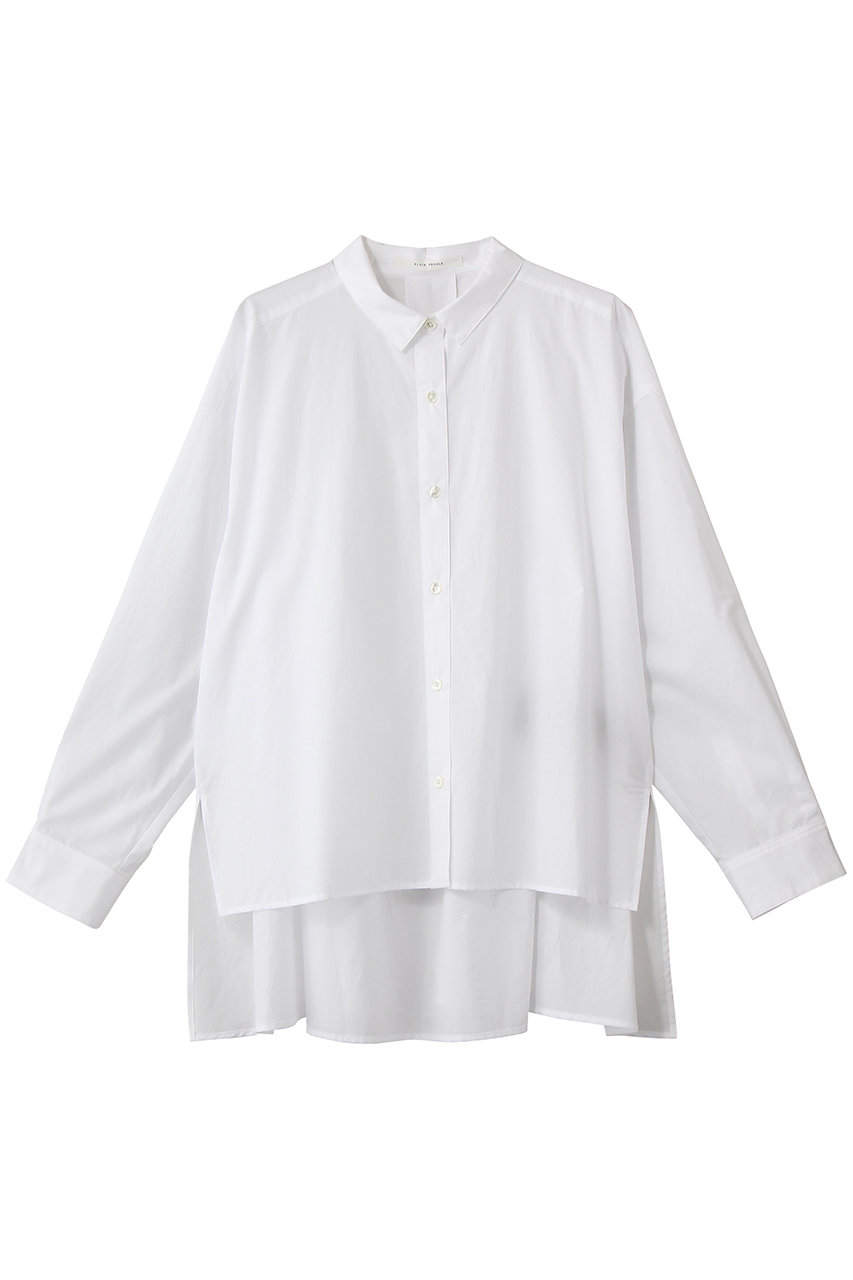 プレインピープル/PLAIN PEOPLEのビッグシルエットシャツ(ホワイト/A1561FB 231)