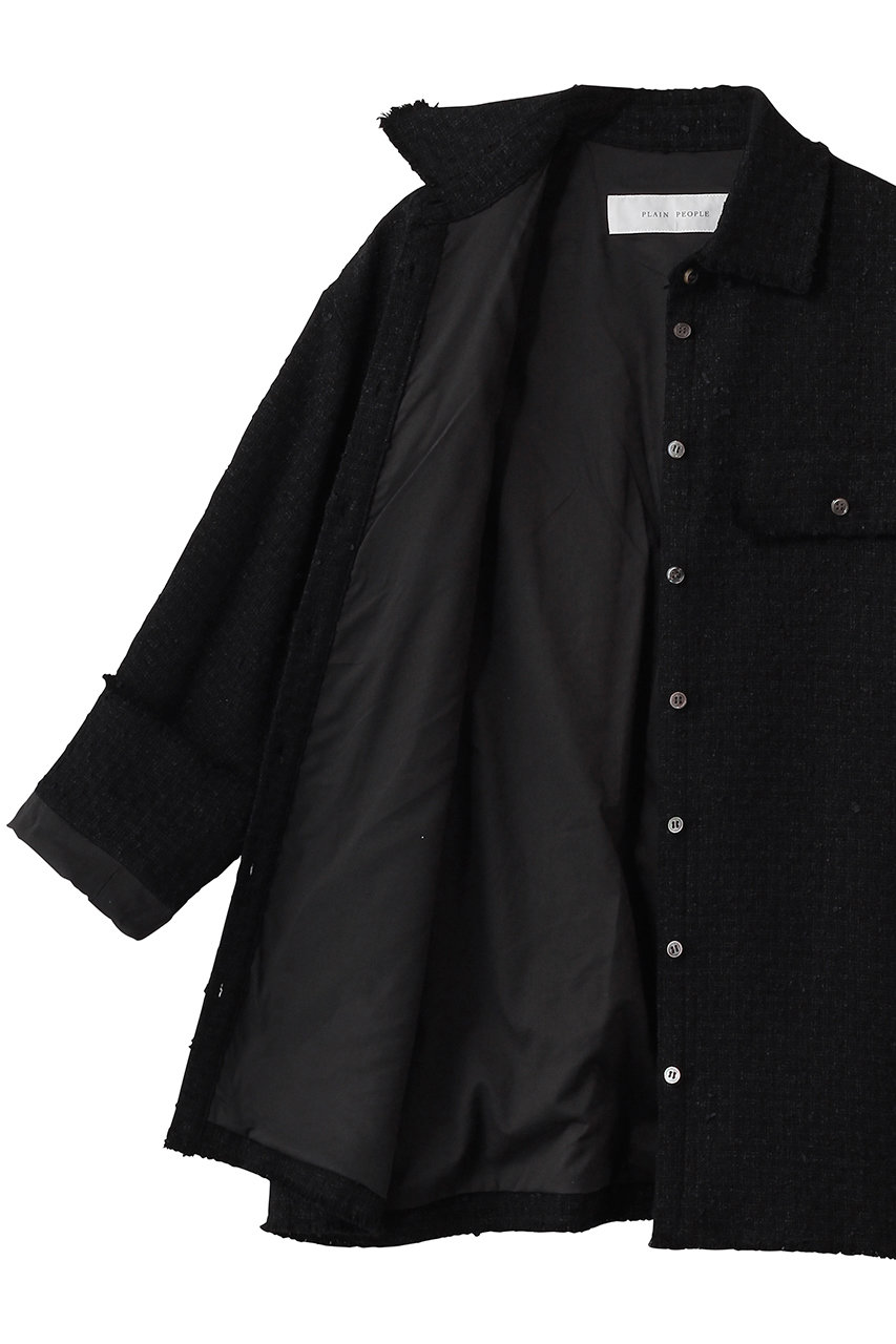 PLAIN PEOPLE プレインピープル カジュアルシャツ M 黒 【古着】【中古】【送料無料】 中古・古着通販】PLAIN PEOPLE (プレインピープル) ハーフスリーブ