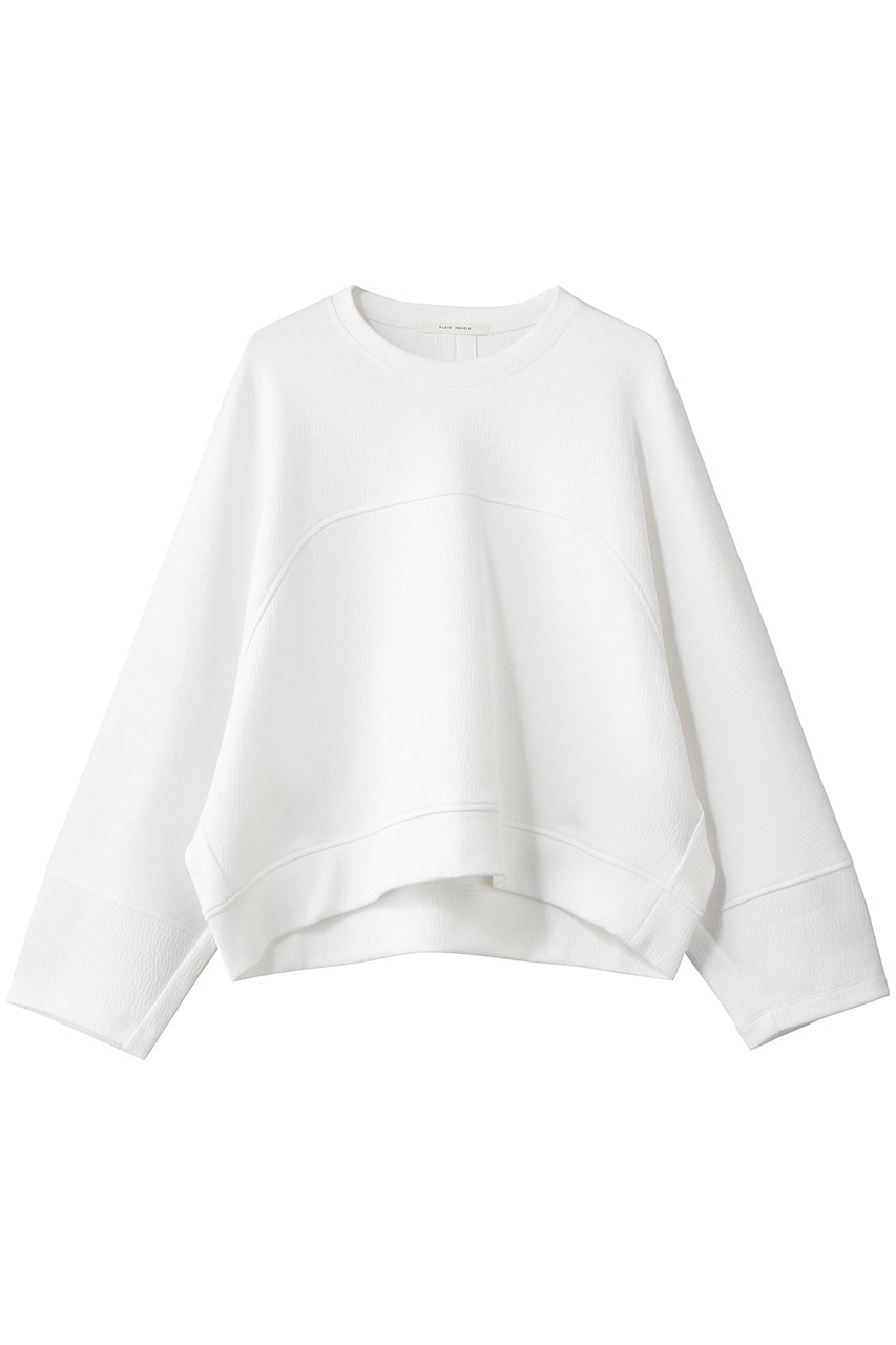 プレインピープル/PLAIN PEOPLEのビッグシルエットプルオーバー(ホワイト/A1561UTS700)