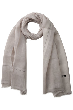 プレインピープル/PLAIN PEOPLEの【NIMNIMDUAI】リネンガーゼブロックチェックストール(140100/140101)