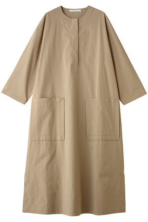 プレインピープル/PLAIN PEOPLEのオーガニックコットンクレボンバンドカラーシャツドレス(110500/110503)