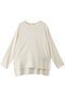 キュプラサテンクルーネックブラウス プレインピープル/PLAIN PEOPLE オフホワイト