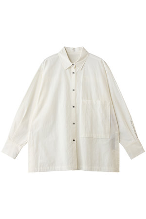 プレインピープル/PLAIN PEOPLEのオーガニックコットンクレボンオーバーサイズシャツ(110400/110403)