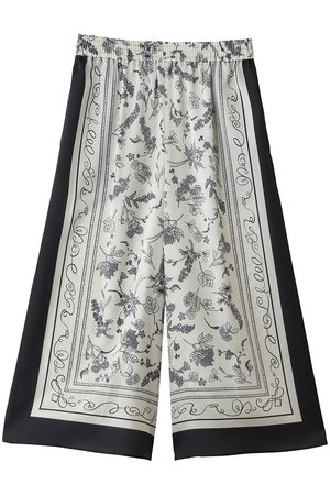 プレインピープル/PLAIN PEOPLEのパネルプリントフレアパンツ(110600/110601)