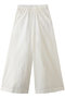 オーガニックコットンクレボンウエストゴムワイドパンツ プレインピープル/PLAIN PEOPLE ホワイト