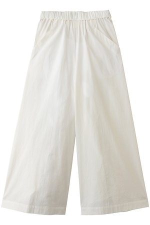 プレインピープル/PLAIN PEOPLEのオーガニックコットンクレボンウエストゴムワイドパンツ(110600/110601)