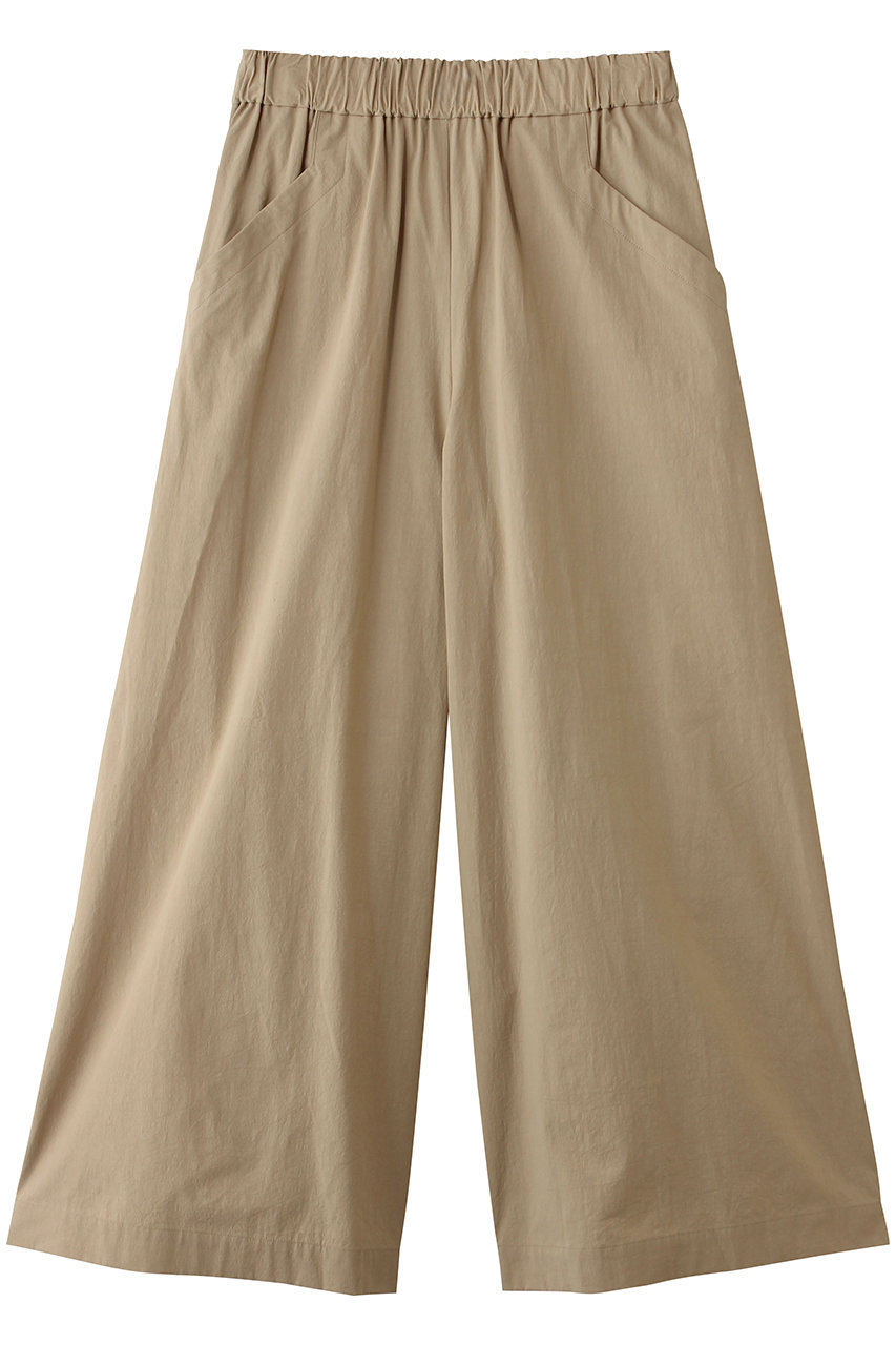 プレインピープル/PLAIN PEOPLEのオーガニックコットンクレボンウエストゴムワイドパンツ(ベージュ/A1561FP 357)