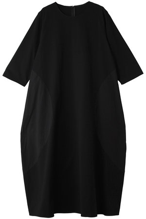 プレインピープル/PLAIN PEOPLEのオーガニックヘビージャージードッキングコクーンドレス(110500/110503)