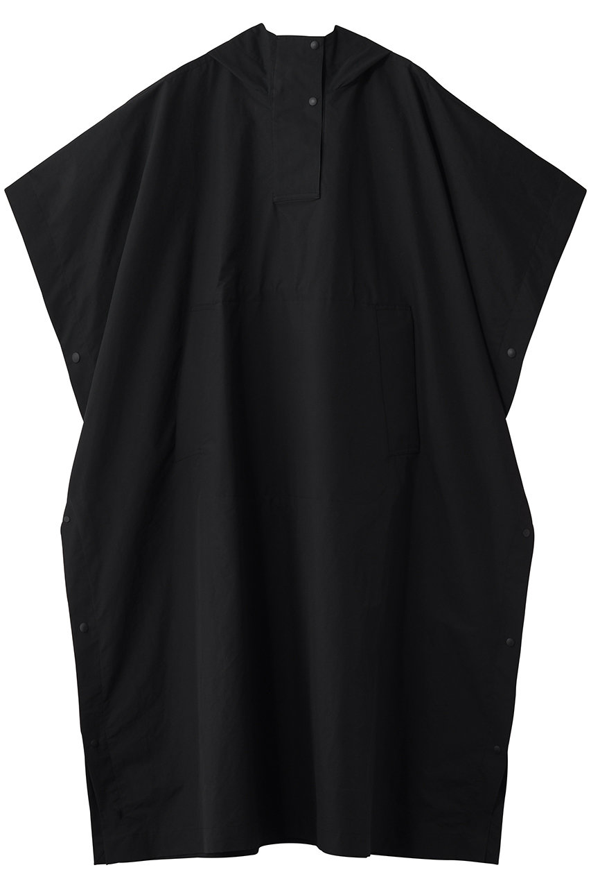 プレインピープル/PLAIN PEOPLEのポリエステルウォータープルーフポンチョ(ブラック/A1561FJ 611)