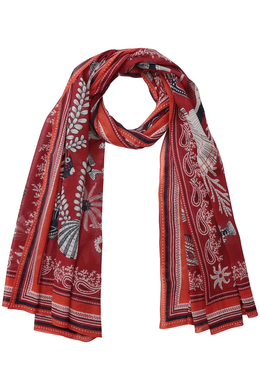 プレインピープル/PLAIN PEOPLEの【INOUI EDITIONS】ストール(レッド/A1562PSE814)