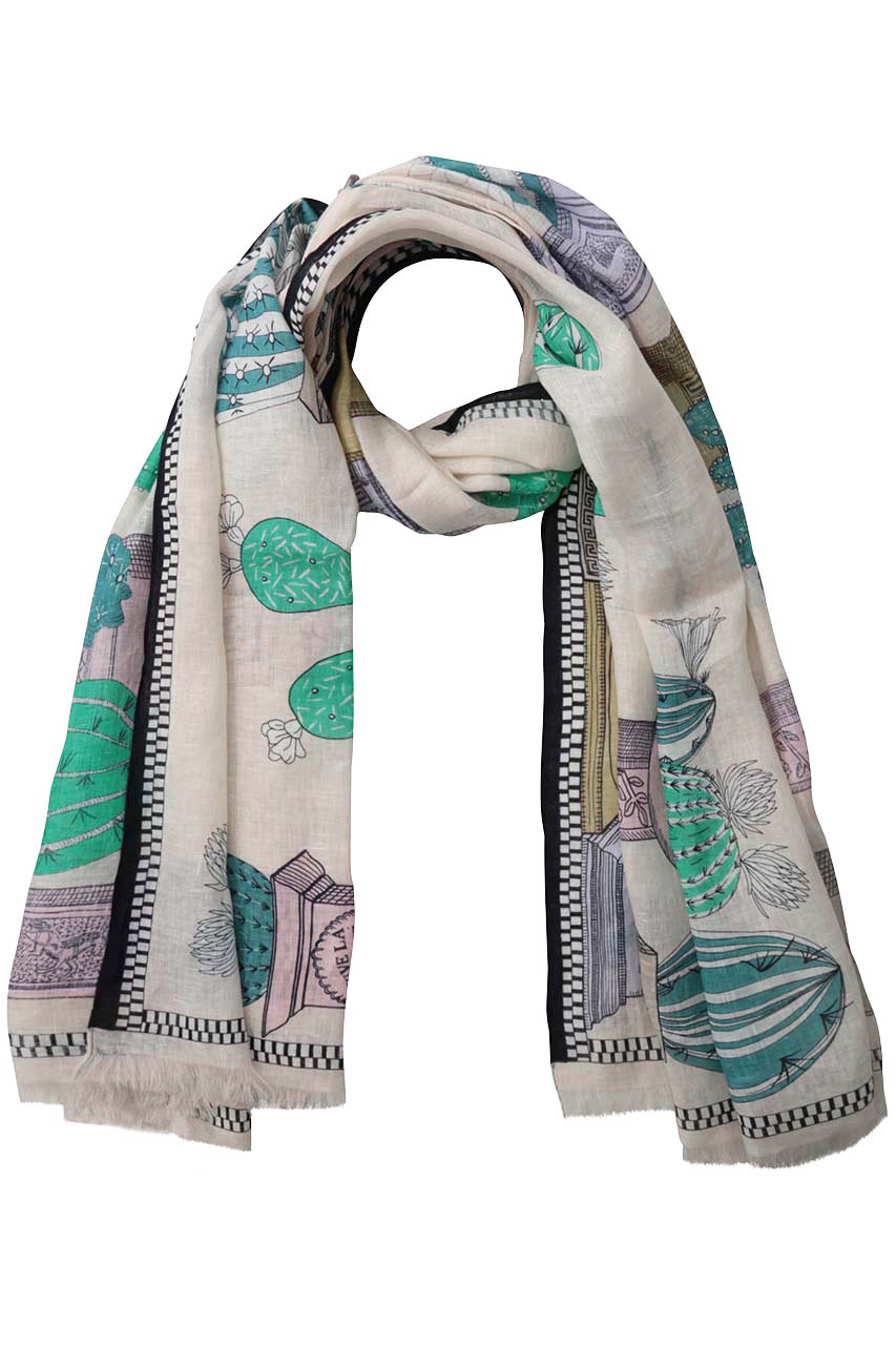 プレインピープル/PLAIN PEOPLEの【INOUI EDITIONS】ストール(ホワイト/A1562PSE815)