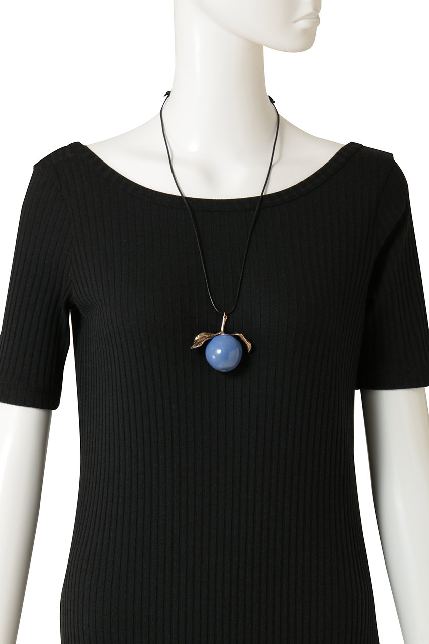 新品プレインピープル　リンゴネックレス　ブルー PLAIN PEOPLE(プレインピープル)｜【RENARD BIJOUX】ネックレス/ブルー