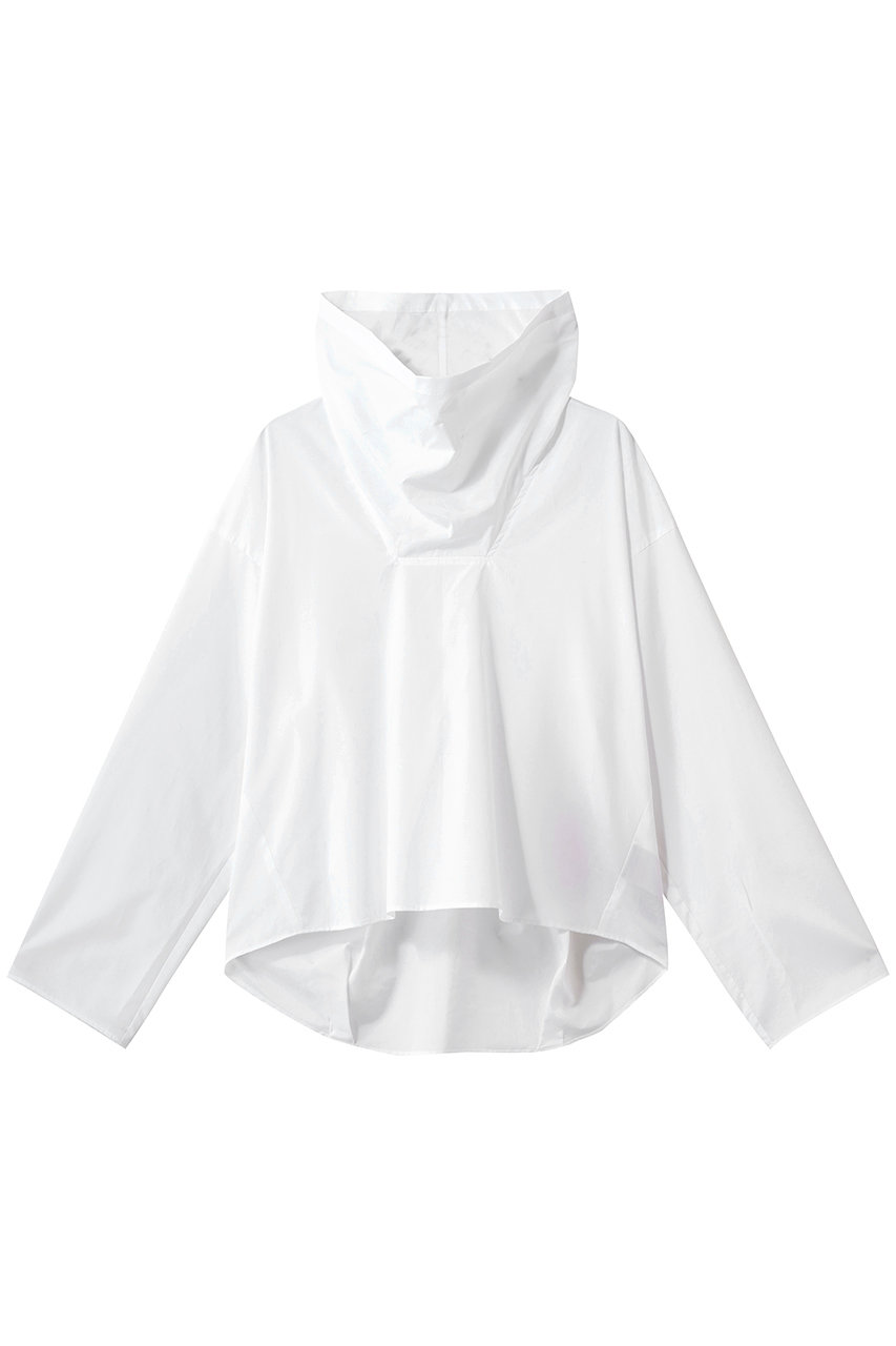 プレインピープル/PLAIN PEOPLEのタイプライターハイネックブラウス(ホワイト/A1561FB 608)