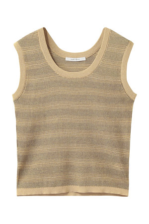 プレインピープル/PLAIN PEOPLEのVALLONE ニットタンクトップ(110300/110301)