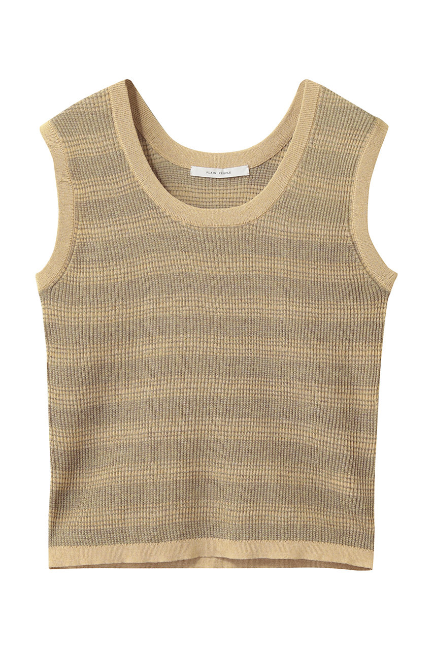プレインピープル/PLAIN PEOPLEのVALLONE ニットタンクトップ(イエロー/A1561KSW435)