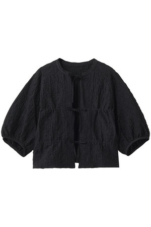 プレインピープル/PLAIN PEOPLEのラッセルジャカードボリュームスリーブブラウス(110400/110402)