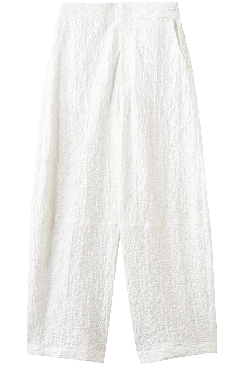 プレインピープル/PLAIN PEOPLEのラッセルジャカードカーブパンツ(ホワイト/A1561UP 407)