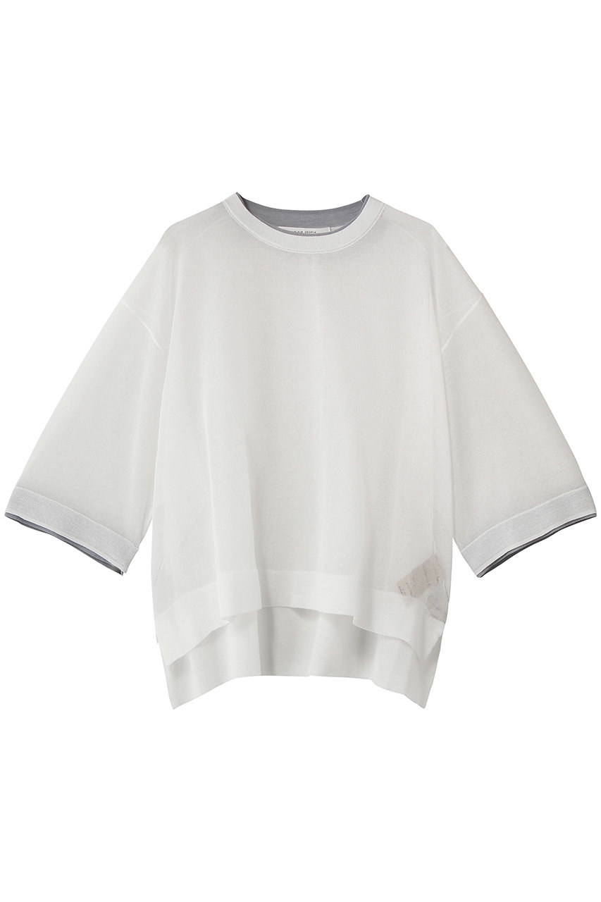 プレインピープル/PLAIN PEOPLEのLOSEYクロップドプルオーバー(ホワイト/A1561KSW331)