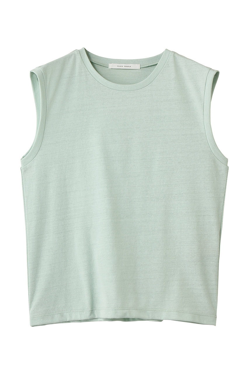 プレインピープル/PLAIN PEOPLEのムラ糸アーサー天竺/SUVIN ノースリーブ(ミント/A1561UTS445)