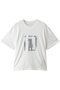 キャットプリントTシャツ プレインピープル/PLAIN PEOPLE ホワイトC