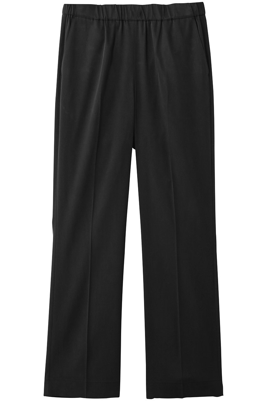 プレインピープル/PLAIN PEOPLEのキュプラストレッチAラインパンツ(ブラック/A1561FP 104)