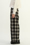【予約販売】オンブレチェックワイドストレートパンツ プレインピープル/PLAIN PEOPLE