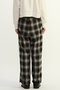 【予約販売】オンブレチェックワイドストレートパンツ プレインピープル/PLAIN PEOPLE