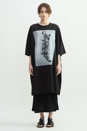 プレインピープル/PLAIN PEOPLEの【予約販売】サイロコンパクトインレーフォトプリントワンピース(110500/110503)