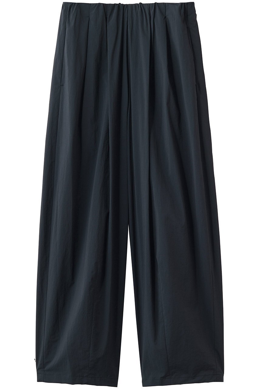 プレインピープル/PLAIN PEOPLEのコットンナイロンワッシャータックイージーパンツ(ネイビー/A1561FP 405)