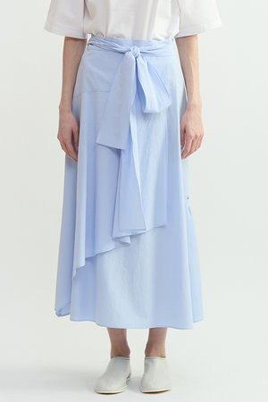 プレインピープル/PLAIN PEOPLEの【予約販売】オーガニックタイプライターラップ風スカート(110700/110703)