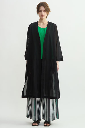 プレインピープル/PLAIN PEOPLEの【予約販売】メッシュジャージロングカーディガン(110100/110104)