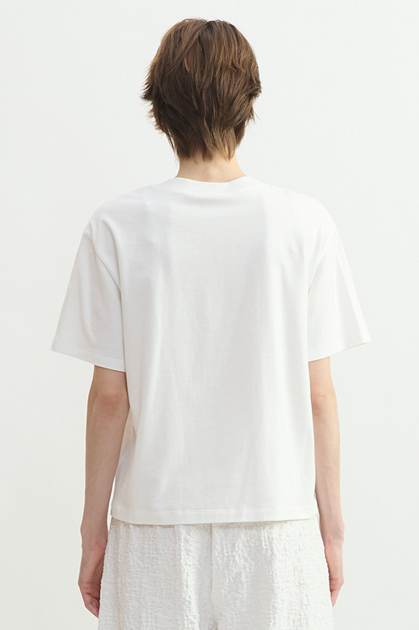 PLAIN PEOPLE(プレインピープル)｜キャットプリントTシャツ/ホワイト