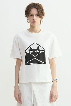 プレインピープル/PLAIN PEOPLEの【予約販売】キャットプリントＴシャツ(110100/110102)