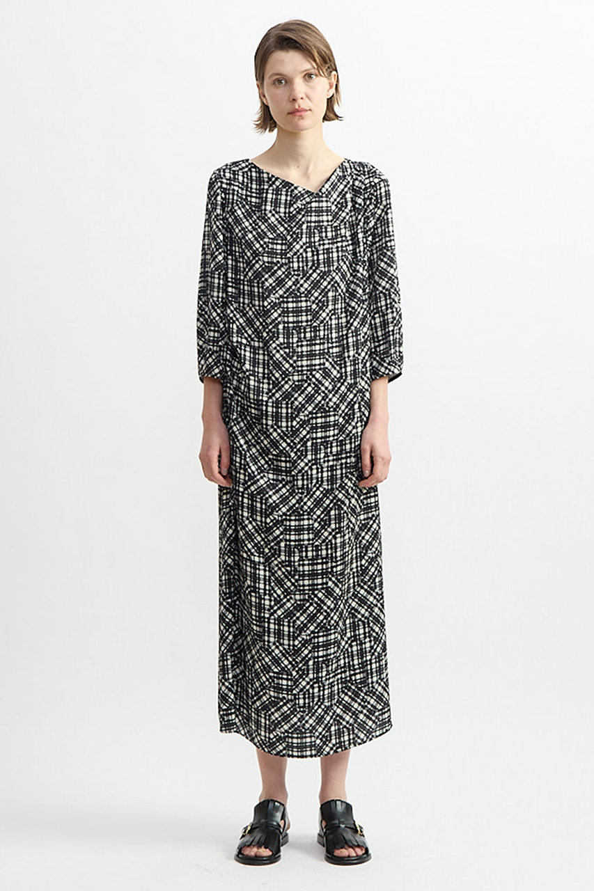 プレインピープル/PLAIN PEOPLEの【予約販売】グレンチェックプリントドレープワンピース(グレンチェック/A1563FA 210)