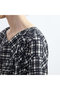 【予約販売】グレンチェックプリントドレープワンピース プレインピープル/PLAIN PEOPLE