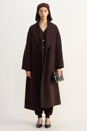 プレインピープル/PLAIN PEOPLEの【予約販売】ウールカシミヤリバーコート(110900/110903)