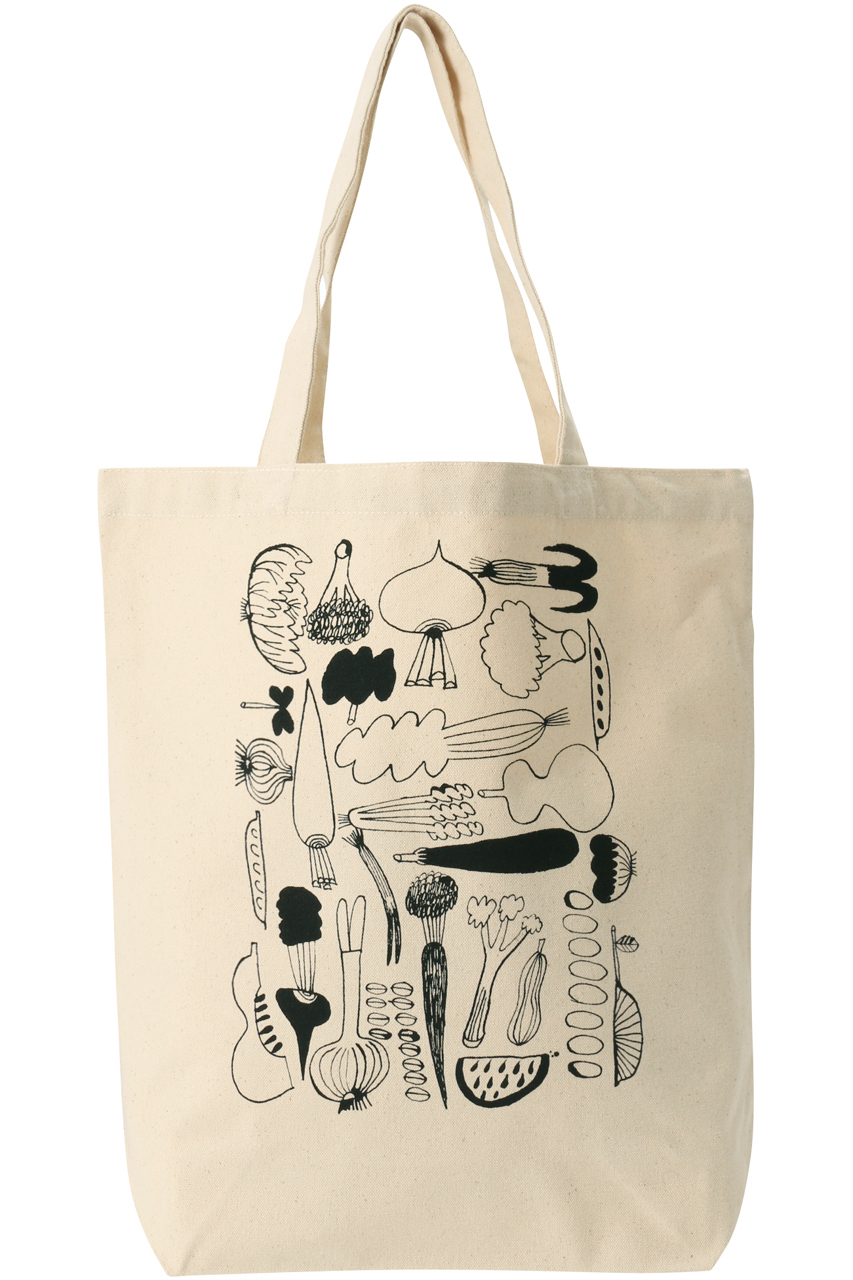 SALE 【60%OFF】 PLAIN PEOPLE プレインピープル トラネコボンボンイラストトートバッグ ホワイト1