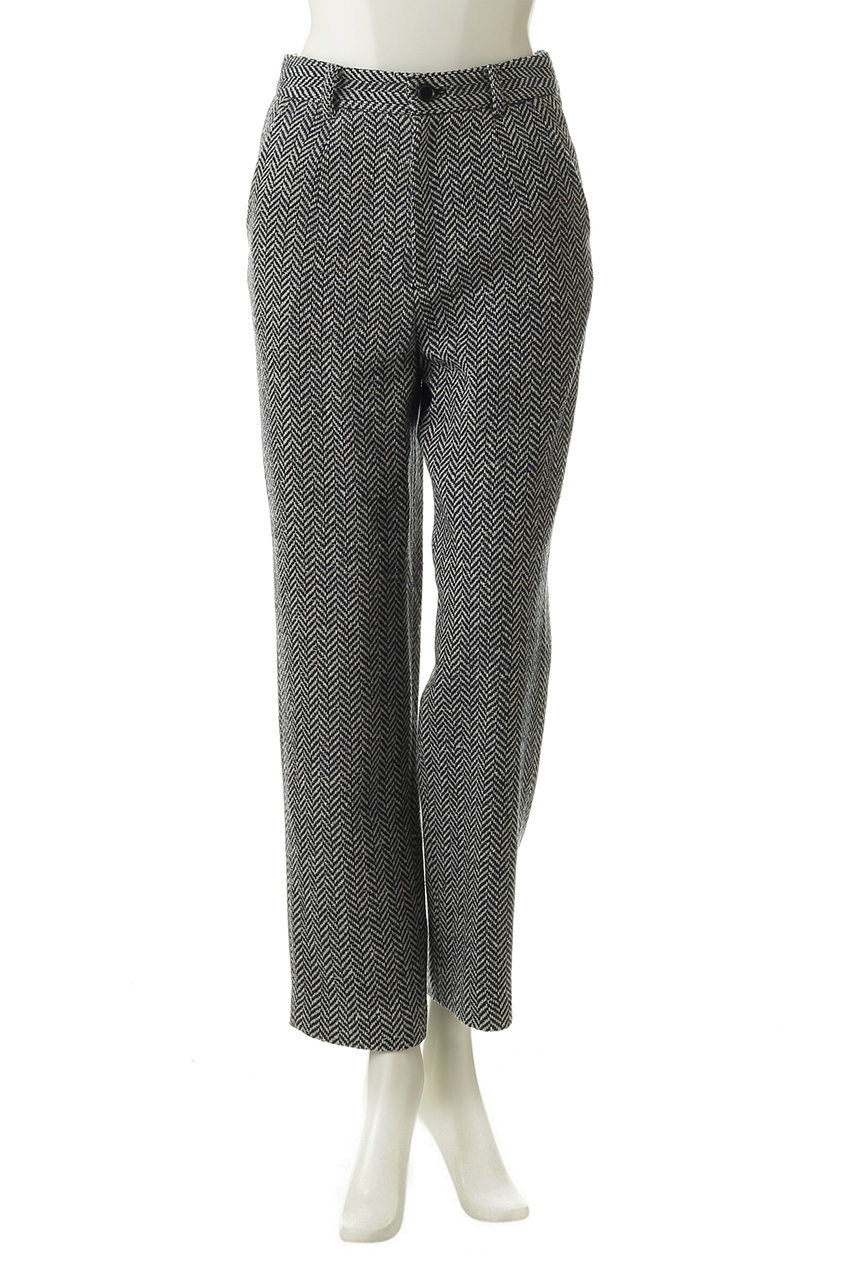 美品 KAPITAL ヘリンボーン スマイルプリント テーパードパンツ コットン 美品 KAPITAL ヘリンボーン スマイルプリント テーパードパンツ