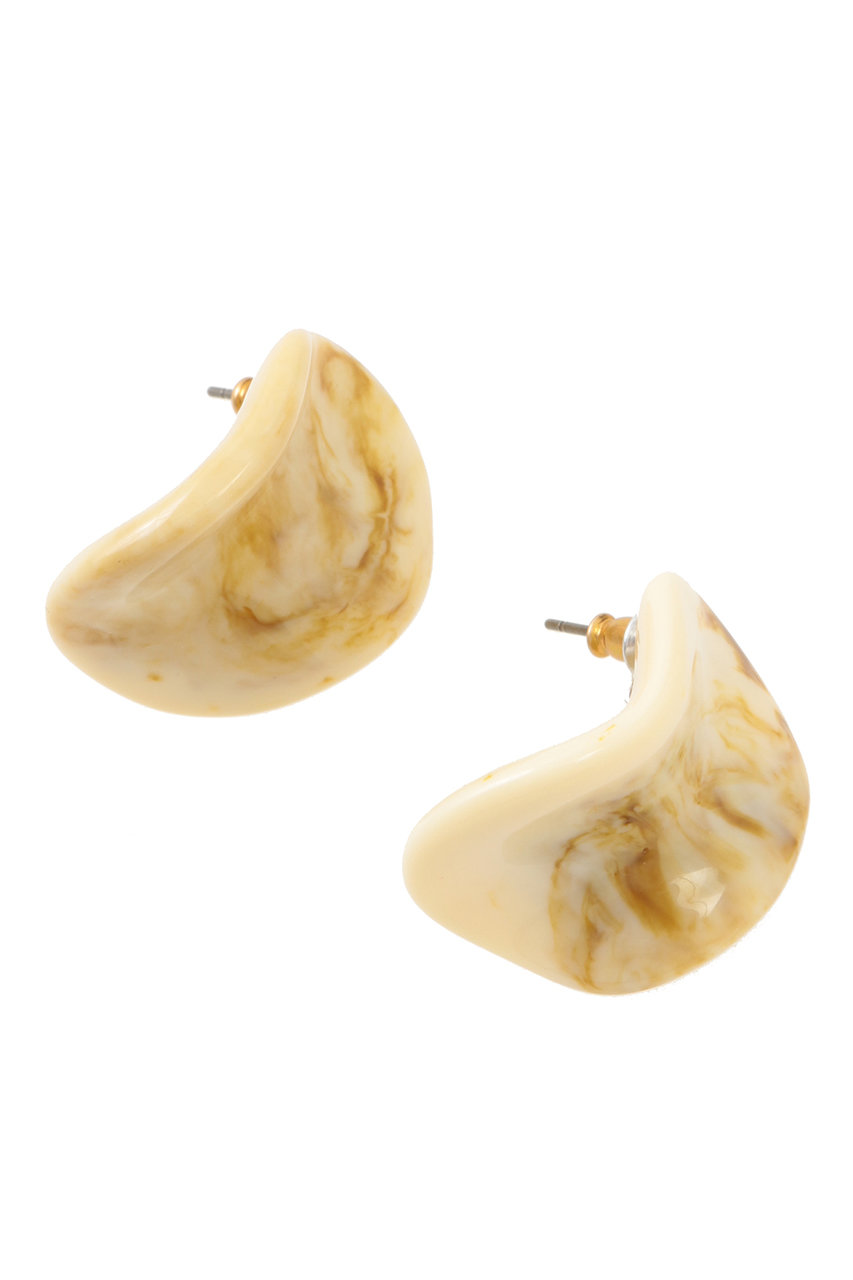 SALE 【50%OFF】 The Virgnia ザ ヴァージニア ストーンライクアクリルピアス オフホワイト