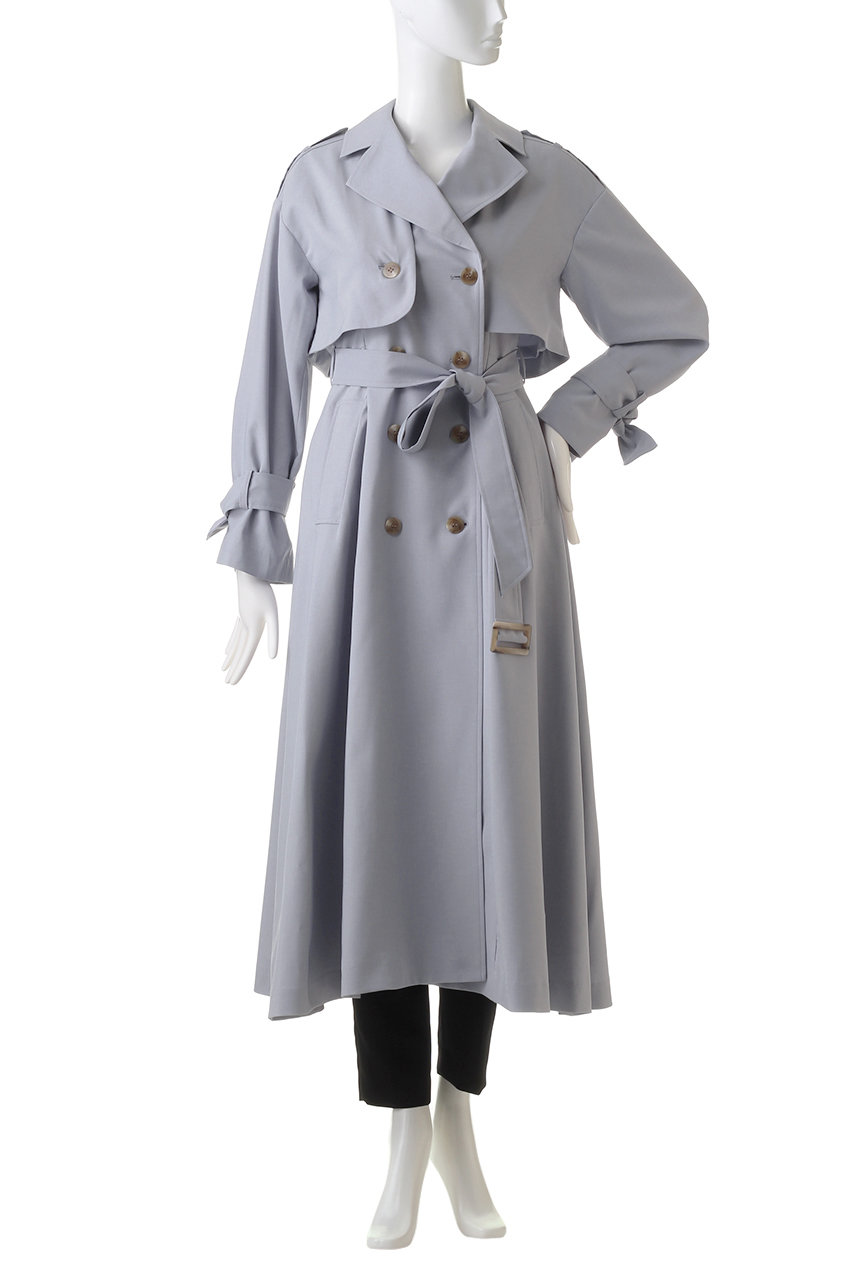 The Virgnia ザ ヴァージニア 3wayトレンチコート サックスブルー の通販 Elleshop エル ショップ