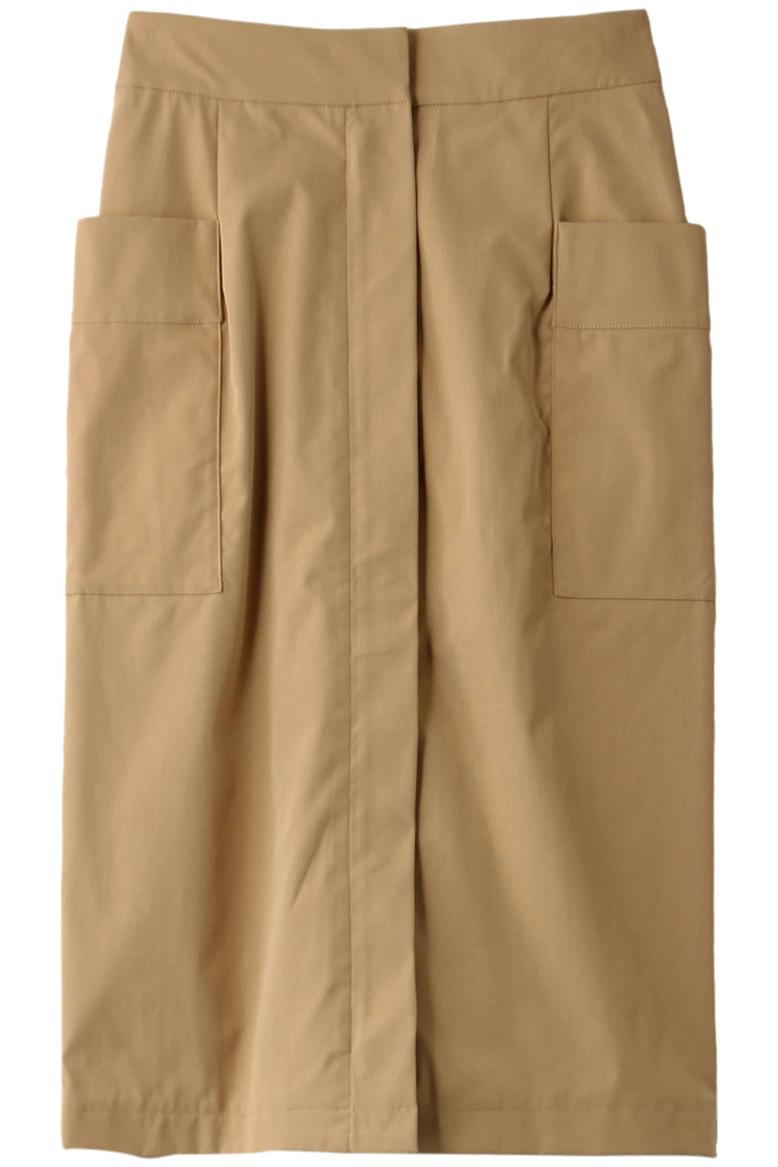 SALE 【30%OFF】 The Virgnia ザ ヴァージニア カラーツイルタイトスカート ベージュ