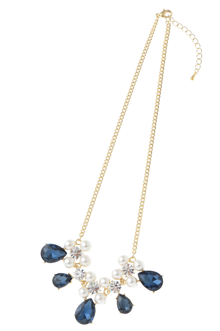 SALE 【50%OFF】 The Virgnia ザ ヴァージニア カラービジューネックレス ブルー
