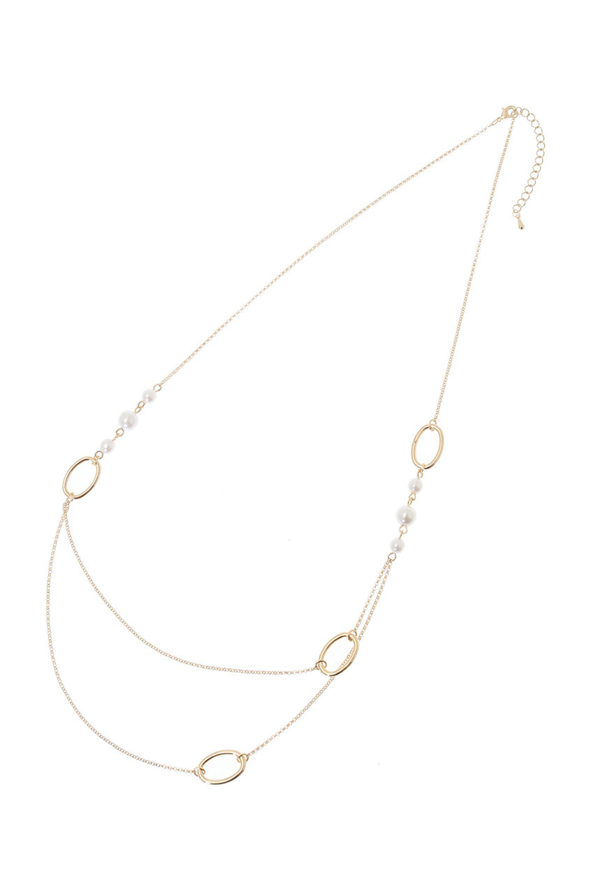 SALE 【50%OFF】 The Virgnia ザ ヴァージニア パールリングネックレス ゴールド